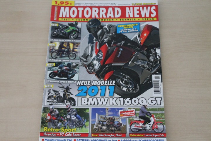 Deckblatt Motorrad News (11/2010)